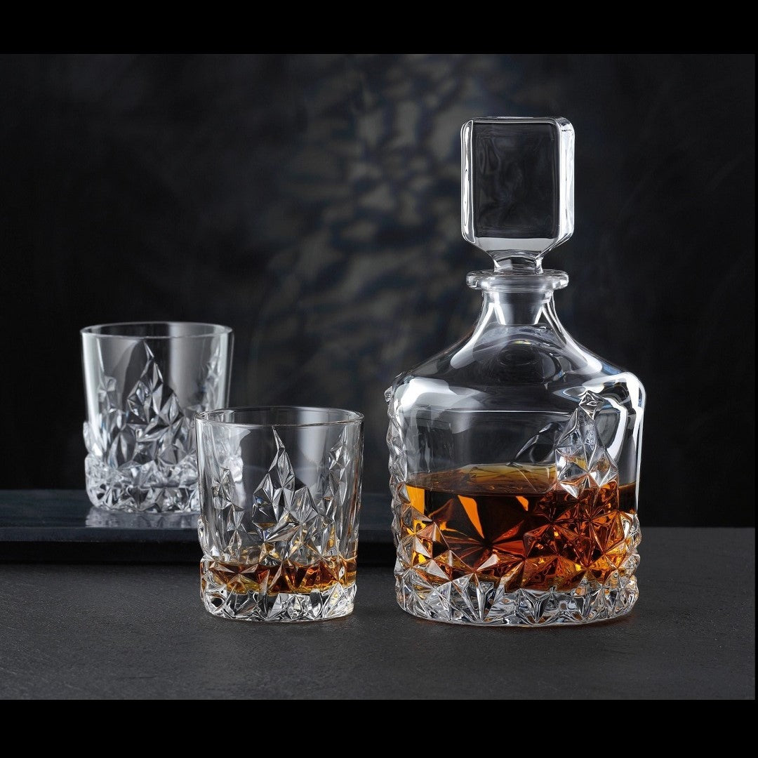 Nachtmann SCULPTURE DECANTER WITH WHISKY TUMBLER SET'3