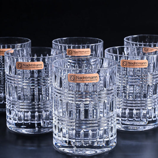 Nachtmann Check Whisky Tumbler Set of 4
