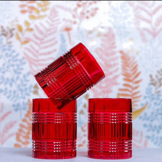 Nachtmann Whisky Coloured Glass (Red) 409 ml Set'4