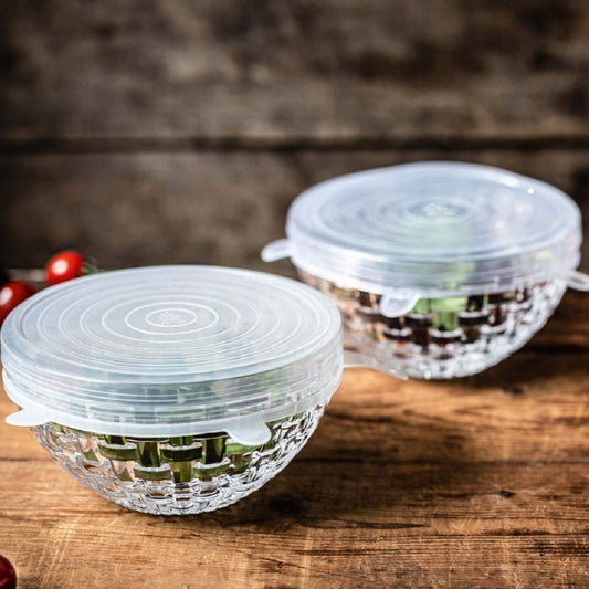 Square Crystal Bowl 15 cm -Set of 4 (2 BOWL + 2 LID)