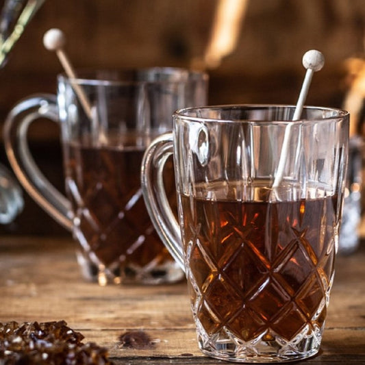 Noblesse Crystal Hot Beverage Mug 2 Pc Set
