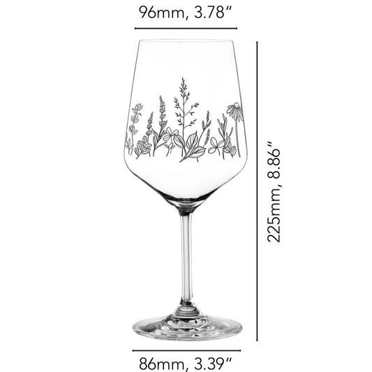 NACHTMANN Tattoo Wine/Spritz Glass - Botanical Black Set'2