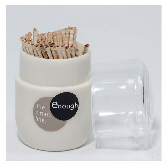 PLASTIC TOOTHPICK STAND WHITE