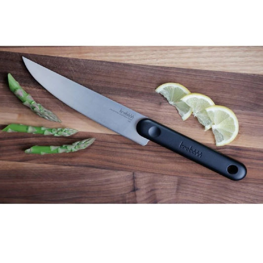 Salami Knife - Black Edition Japanese stainless steel kitchen knife with soft-touch anti-slip handle