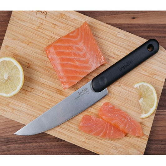 Salami Knife - Black Edition Japanese stainless steel kitchen knife with soft-touch anti-slip handle