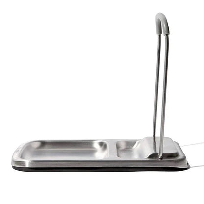 OXO GG STAINLESS STEEL SPOON REST WITH LID HOLDER