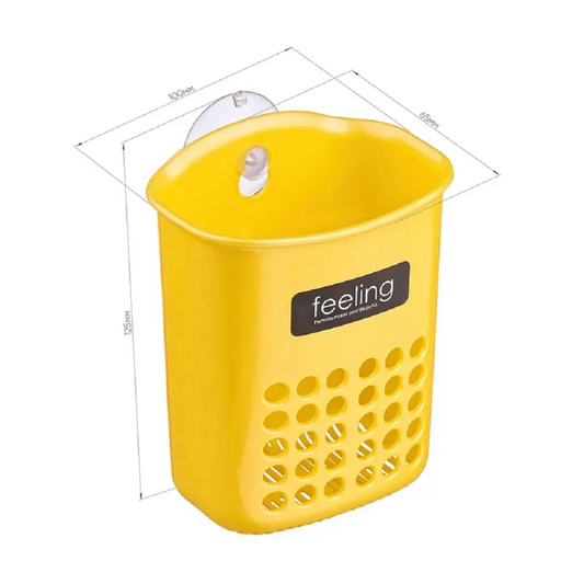 PLASTIC KITCHEN TOOLS CASE W/SUCTION-ORANGE