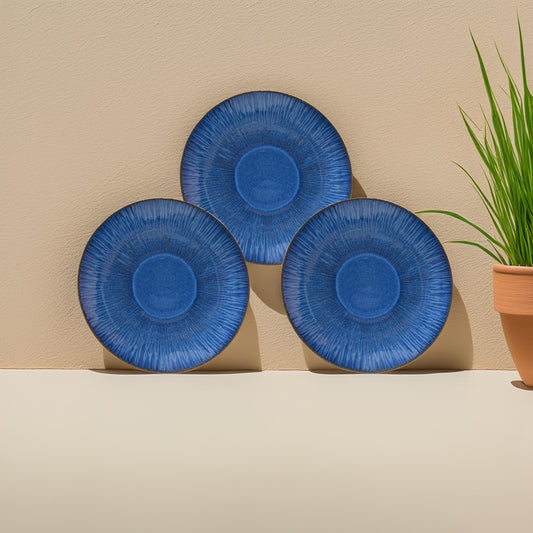 Mesa Agata Cobalto Dinner Plate -27 Cm Set of 3