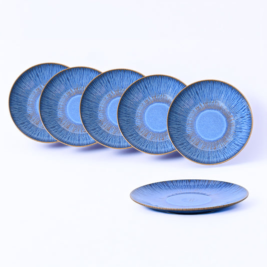 Mesa Agata Cobalto Half Plate 21 Cm Set of 6