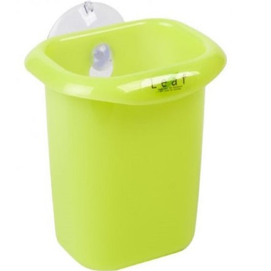 PLASTIC SLIM UTILITY POCKET WITH SUCTION - LEAF (GREEN)