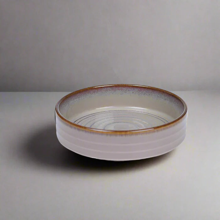 FUJITAKE BOWL STACKABLE 12CM ART CHARCOAL GRAY DOTTS  SET OF 6