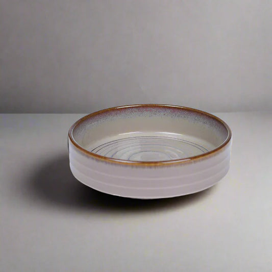 FUJITAKE BOWL STACKABLE 12CM ART CHARCOAL GRAY DOTTS  SET OF 6