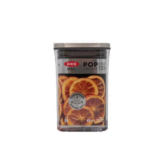 OXO STL POP SMALL SQUARE SHORT - 1.1 QT / 1 L