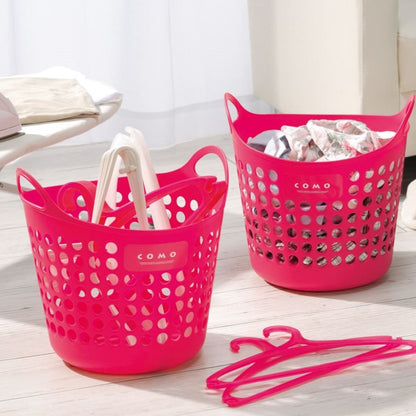 PLASTIC SOFT BASKET MEDIUM - Rose Pink