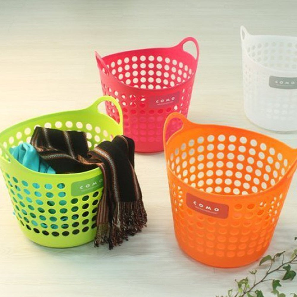 PLASTIC SOFT BASKET MEDIUM - Rose Pink