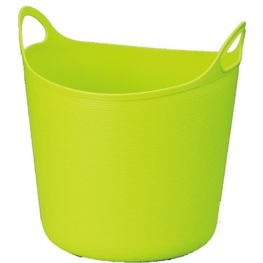 PLASTIC BASKET ALGO LARGE GREEN
