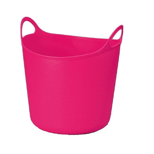 PLASTIC BASKET ALGO LARGE ROSE PINK