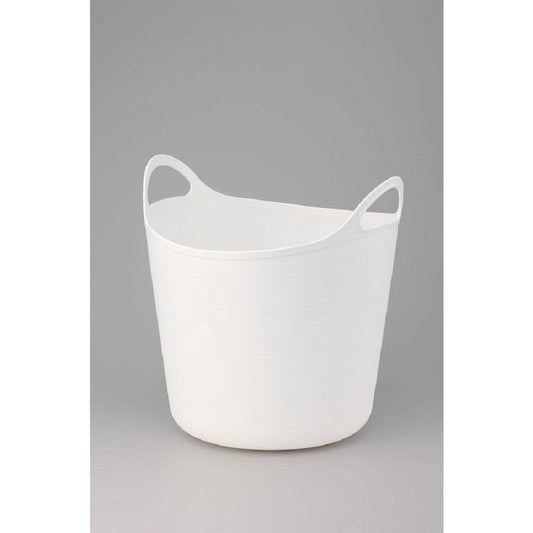 PLASTIC BASKET ALGO LARGE WHITE