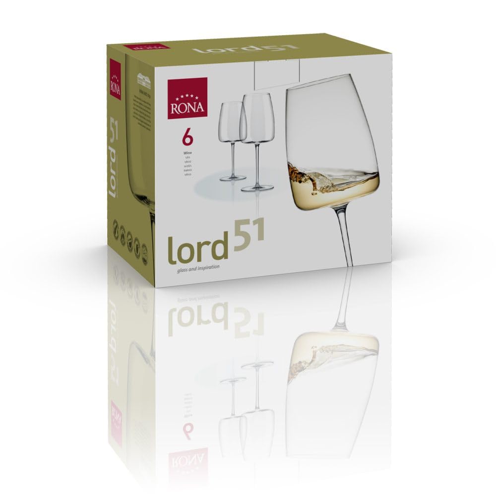 Lord Champagne Wine Glasses 510 ml Set 6