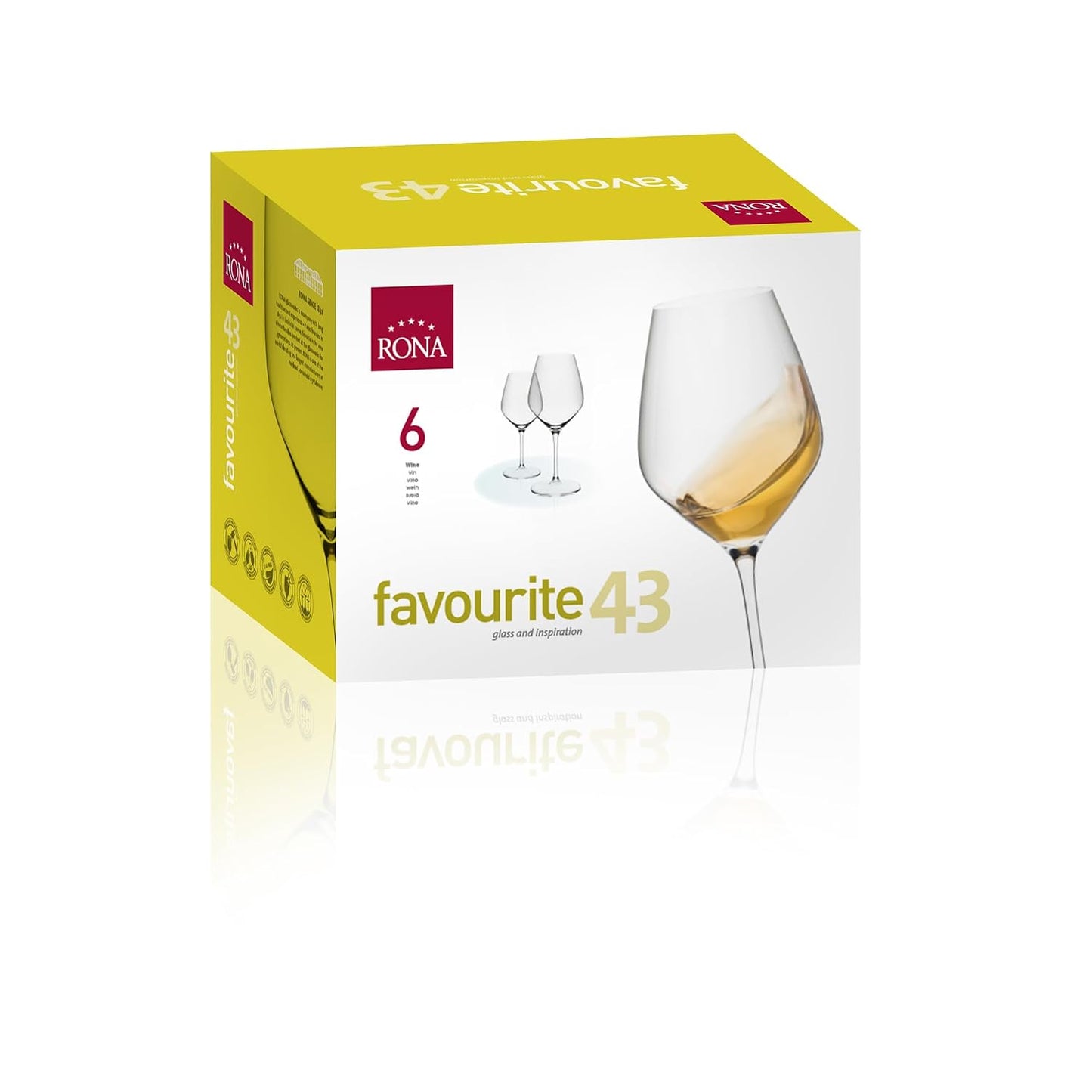 Optical Champagne Optical Wine Glasses Set 6