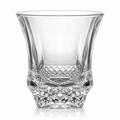 HANDCUT  DIAMOND CUT WHISKY TUMBLER SET OF 4