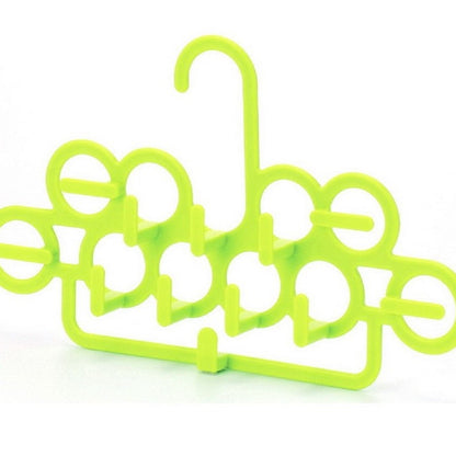PLASTIC TIE BELT HANGER SINGLE GREEN