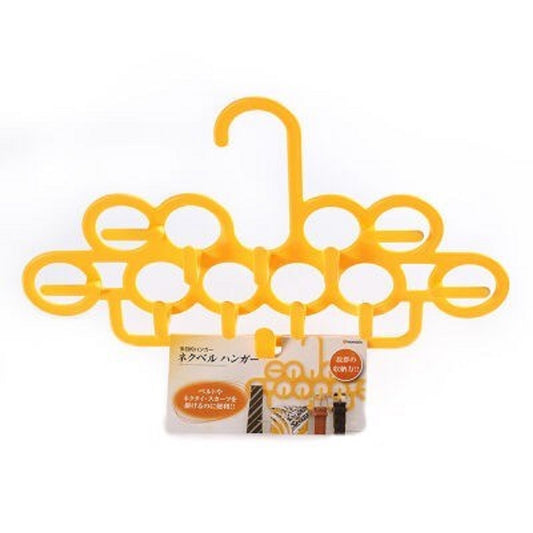 PLASTIC TIE BELT HANGER SINGLE YELLOW