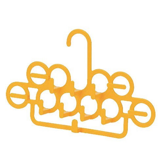 PLASTIC TIE BELT HANGER SINGLE YELLOW