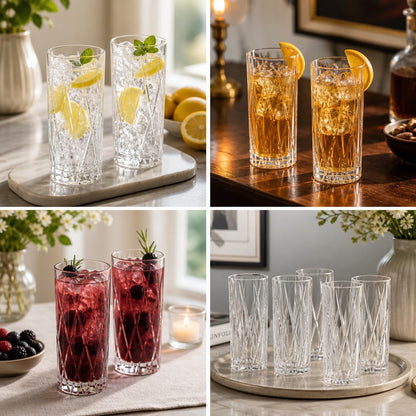 NACHTMANN MODERN LONG DRINK TUMBLER SET 4
