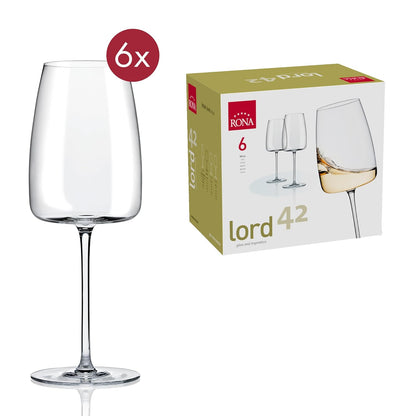 Lord Champagne Wine Glasses 420 ml Set 6