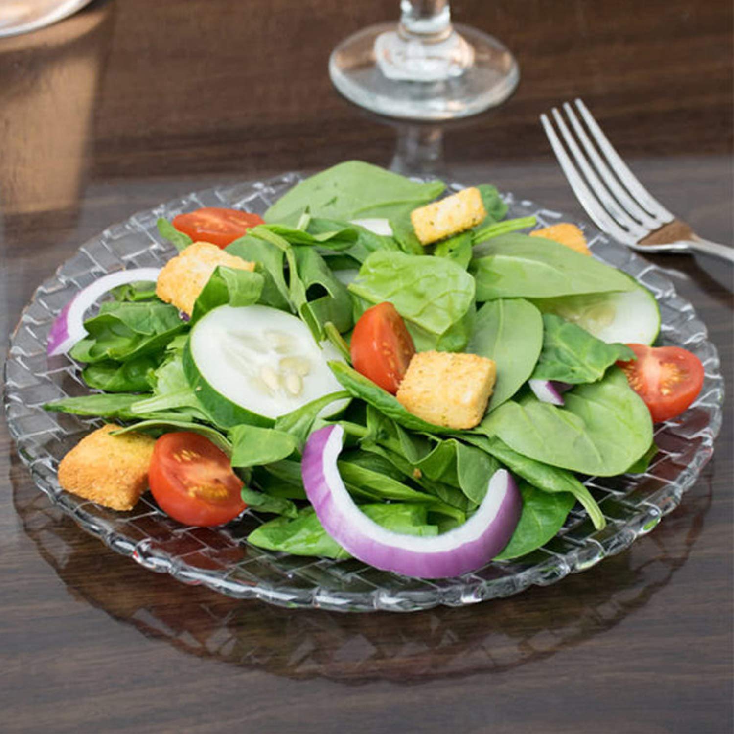 Buy Bossanova Crystal Plates 23 cm Online by Nachtmann - tablejoy.in