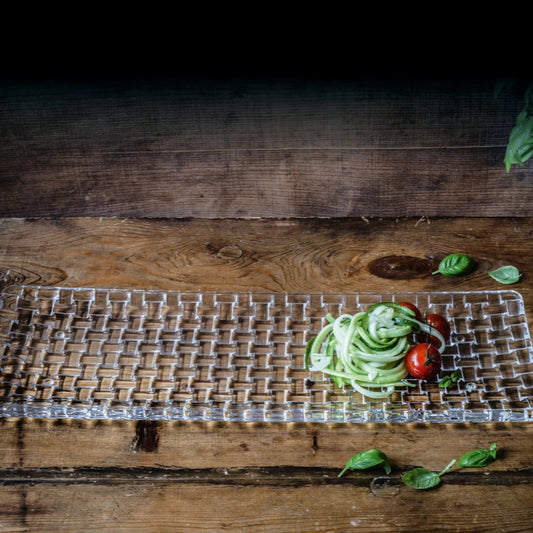 Buy Nachtmann Bossanova rectangular large plate 42×15 cm - tablejoy.in