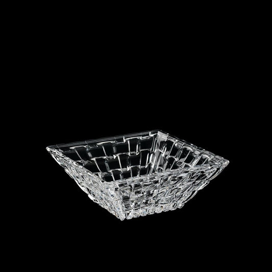 Nachtmann Bossa Nova Crystal Square Bowl Set, 100ml/12cm, Set of 2, Clear