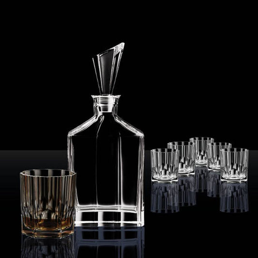 Buy Aspen Whiskey Decanter Set 7 Pcs Online by Nachtmann - tablejoy.in