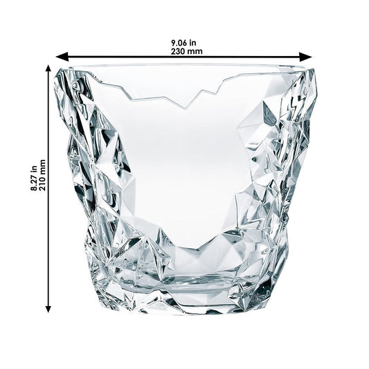 Sculpture Crystal Flower Vase 21 cm