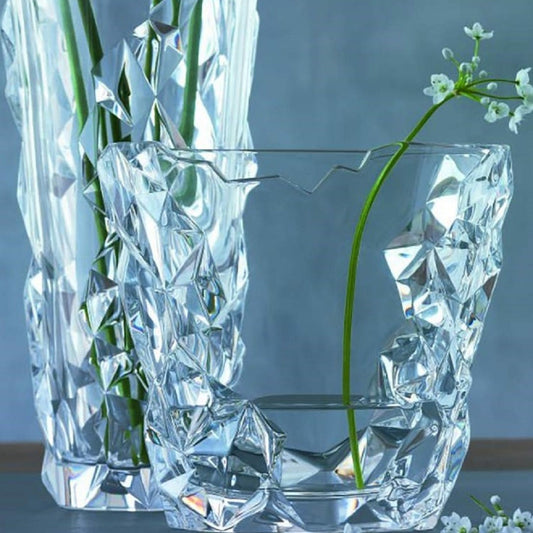 Sculpture Crystal Flower Vase 21 cm