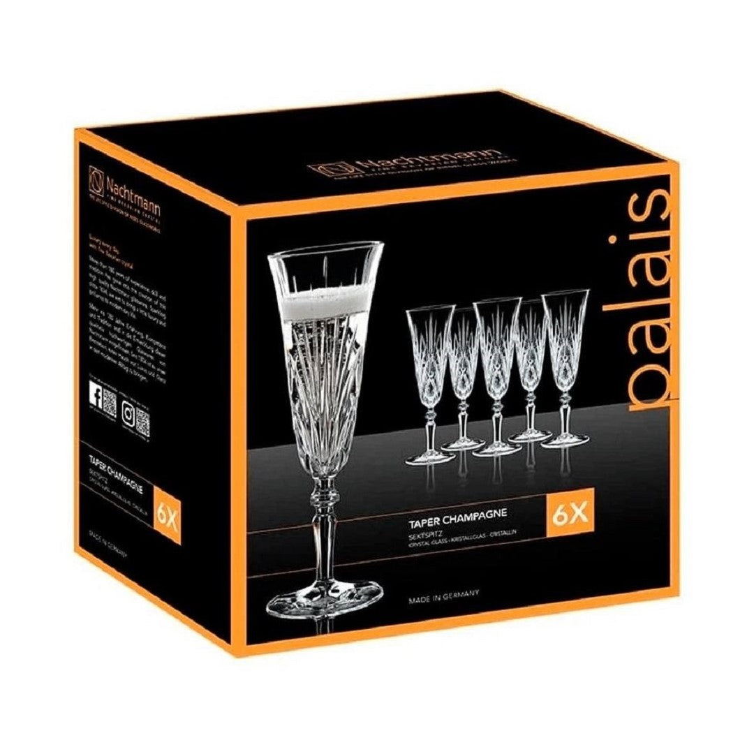 Palais Crystal Taper Champagne Set of 6