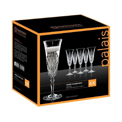 Palais Crystal Taper Champagne Set of 6