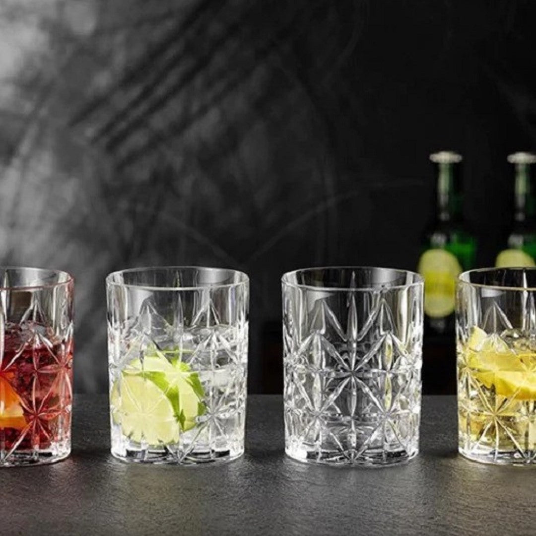 Highland Cross whisky tumblers
