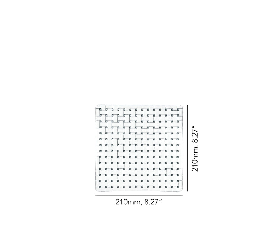 Buy Bossanova Crystal Square Plate 21 cm Online by Nachtmann - tablejoy.in