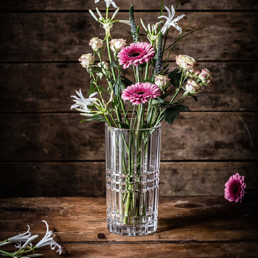 Square Crystal Flower Vase 23 cm
