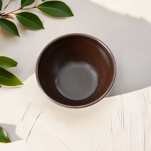 Mesa Brown Metallic Bowl 10 Cm Set of 6