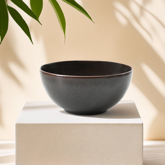 Mesa Brown Metallic Bowl 14 Cm Set of 2