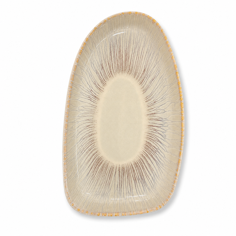 Mesa M144 AGATA BEGE ORGANIC PLATTER 26 CM 1 Pc