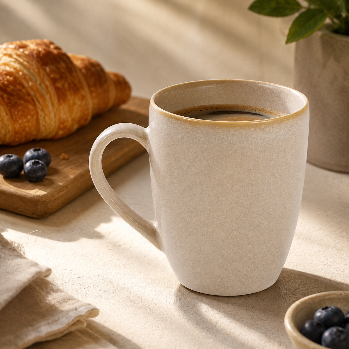 Mesa M228 TAUPE COUPE MUG 325 ml SET 6