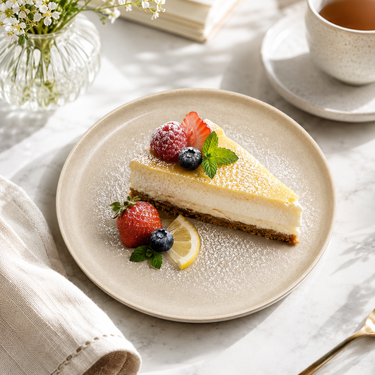 Mesa M233 TAUPE URBAN DESSERT PLATE 22 cm