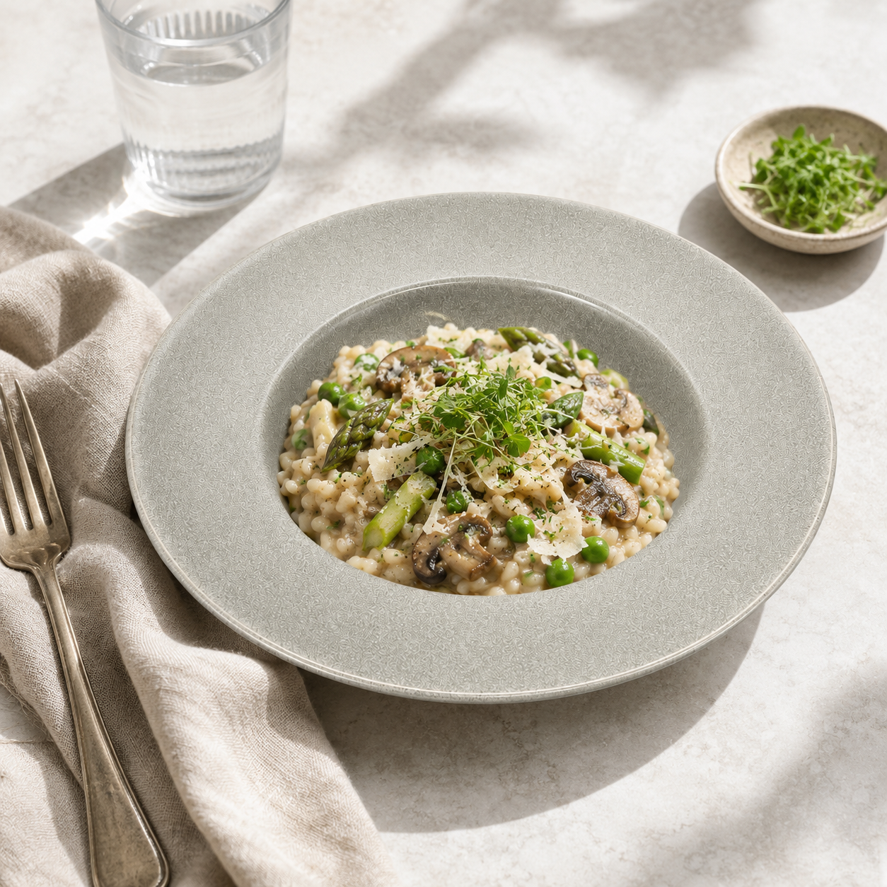 Mesa M242 GREY COUPE PASTA BOWL 27 cm