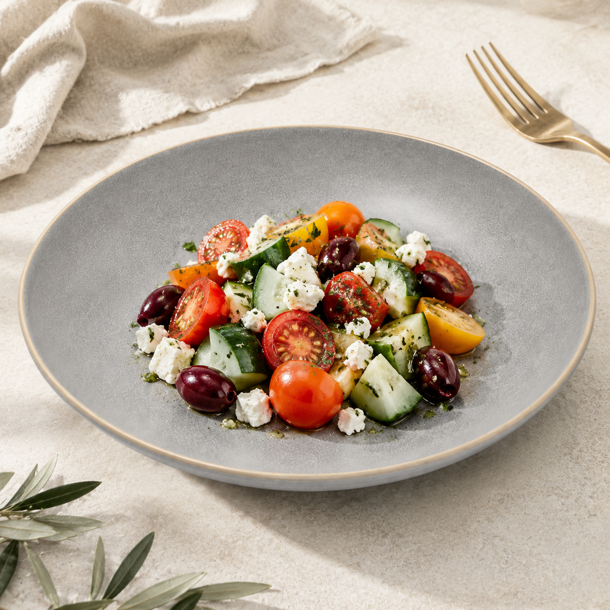 Mesa M241 GREY COUPE PASTA BOWL 22 cm