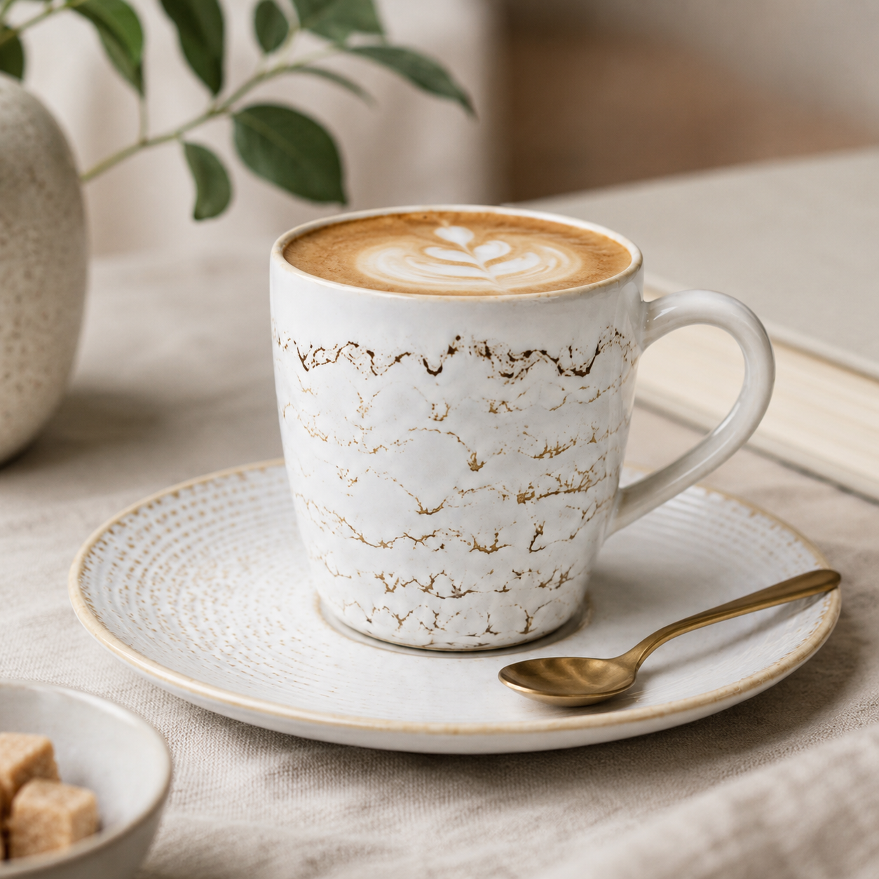 Mesa M203  BLUE EYE GOLD COUPE ESPRESSO  CUP & SAUCER  SET 4 (2 Cup & 2 Saucer)