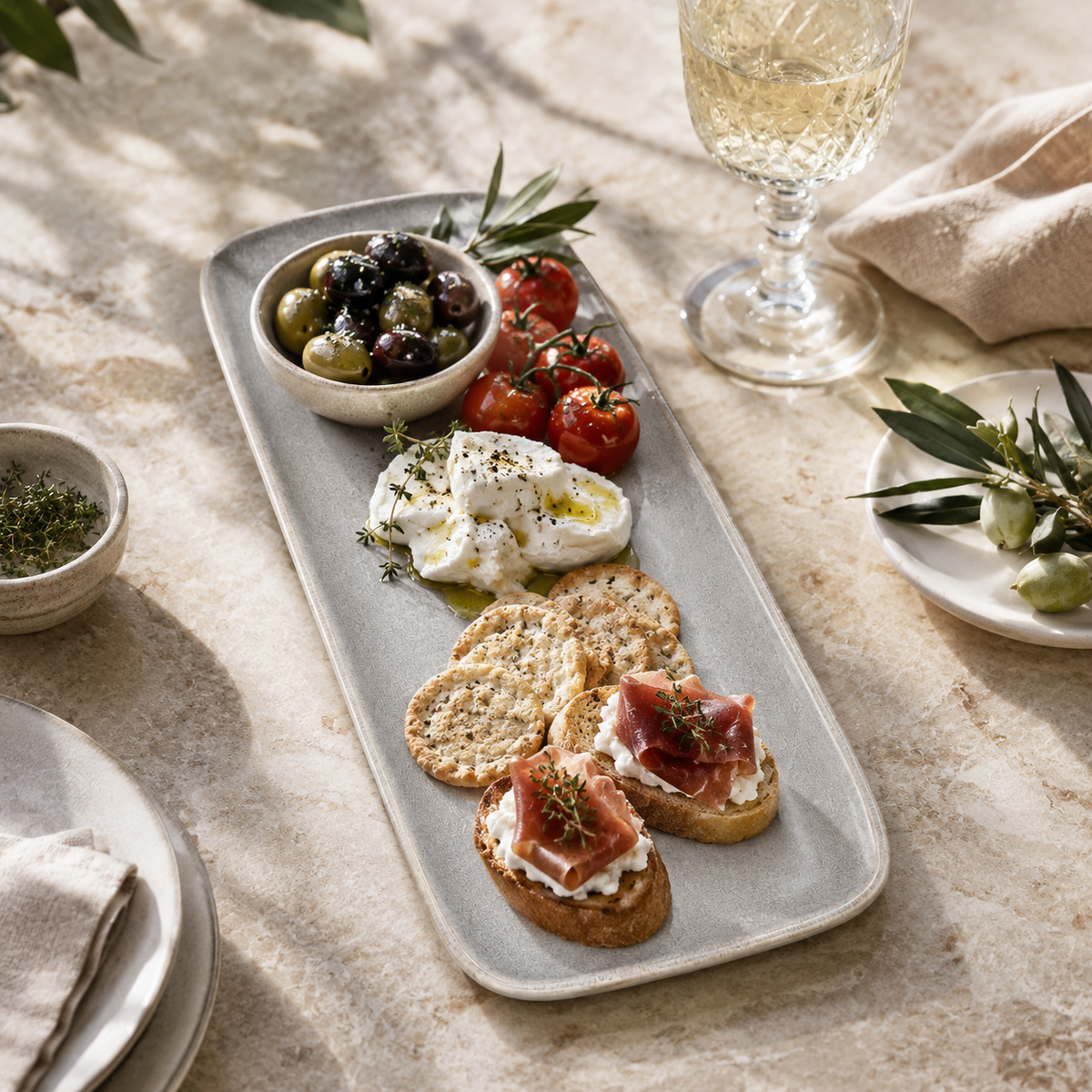 Mesa M251 GREY TAPAS PLATTER 28 cm 1 Pc